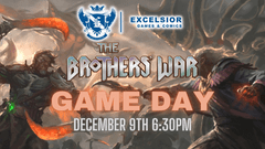 Excelsior's The Brothers' War Game Day Booster Draft Ticket