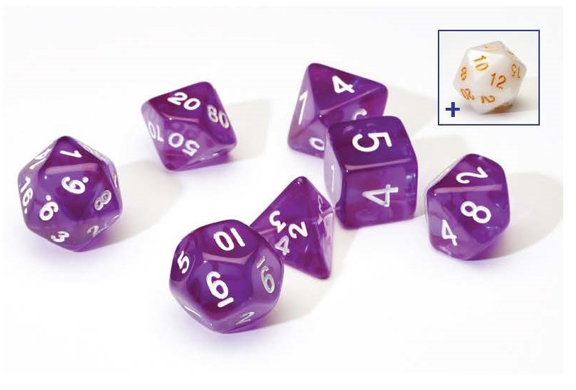 Sirius Dice Set - Purple Translucent
