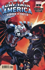 Comic Collection: Captain America Symbol of Truth #1 - #5 Cover G Larroca Fortnite Variant