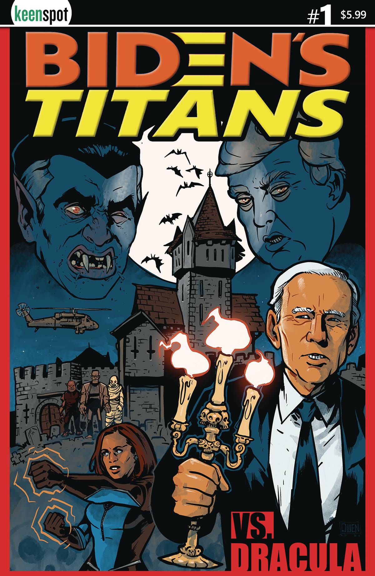 Bidens Titans vs Dracula #1 Cover A