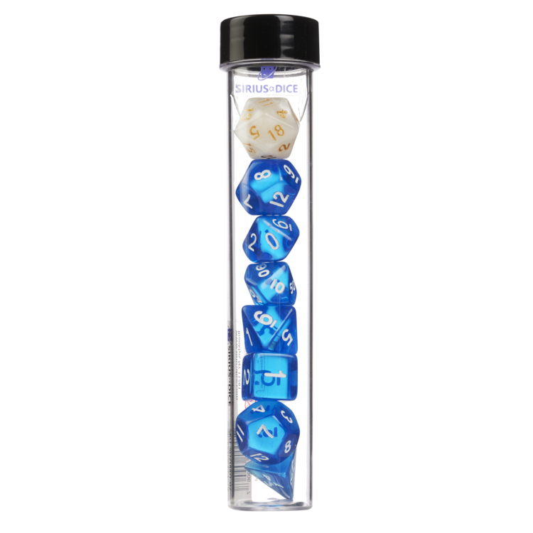 Sirius Dice Set - Blue Translucent
