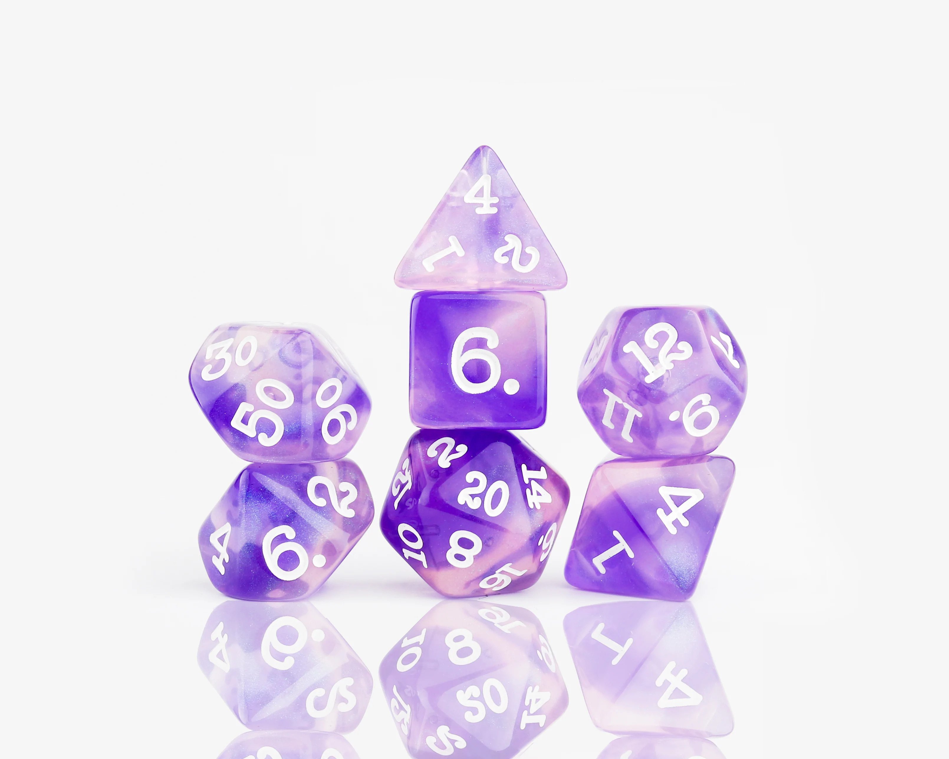 Sirius Dice Set - Purple Glaze