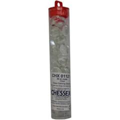Chessex: Glass Gaming Stones - Clear (20)