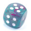 Chessex 12mm D6 Dice Set: Nebula Luminary - Wisteria with White (36)