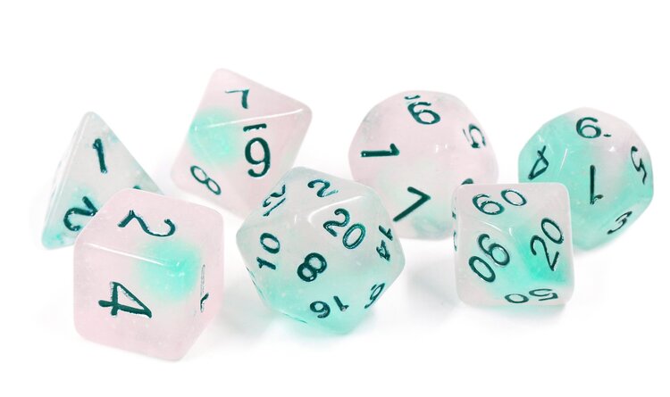 Sirius Dice Set - Frosted Glowworm