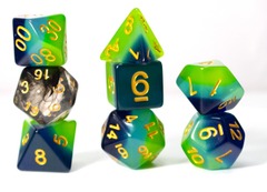 Sirius Dice Set - Green, Blue