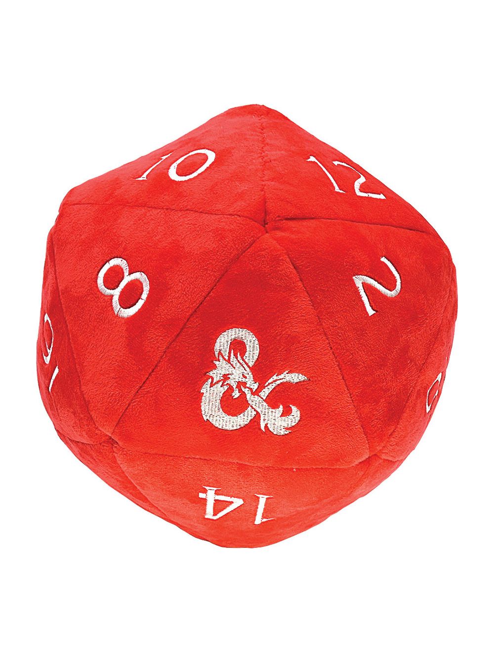 Ultra Pro Dice - Dungeon & Dragon Plush Jumbo  D20 Red and White