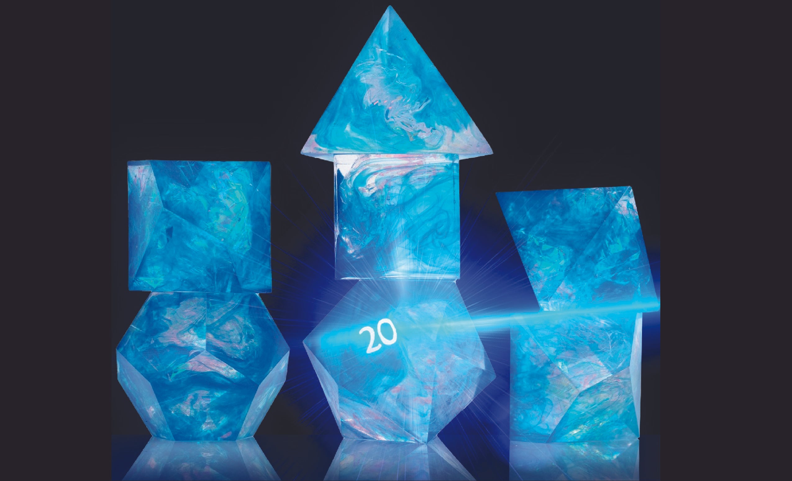 Sirius Dice Set - Blue Cloak & Dagger