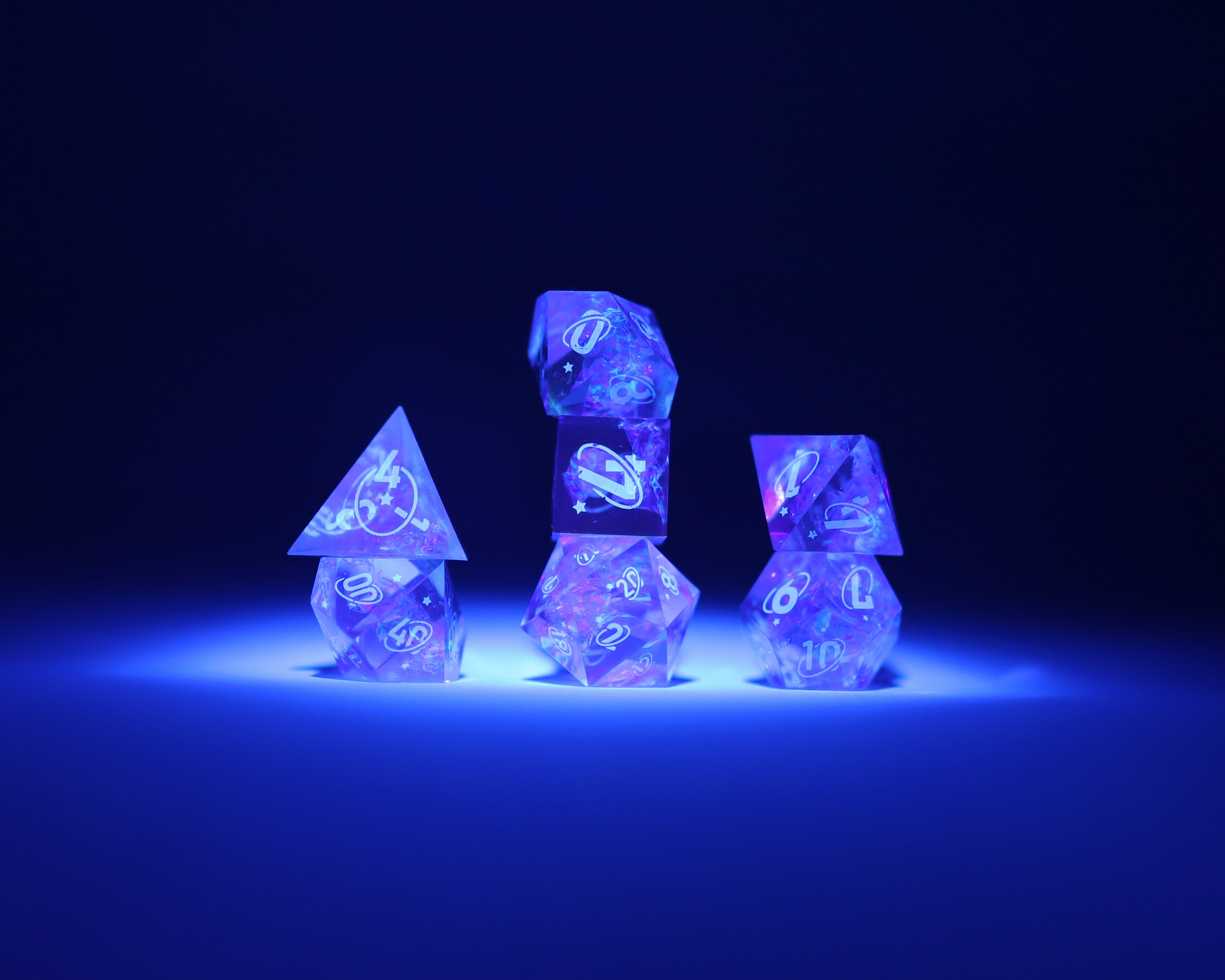 Sirius Dice Set - Purple Cloak & Dagger