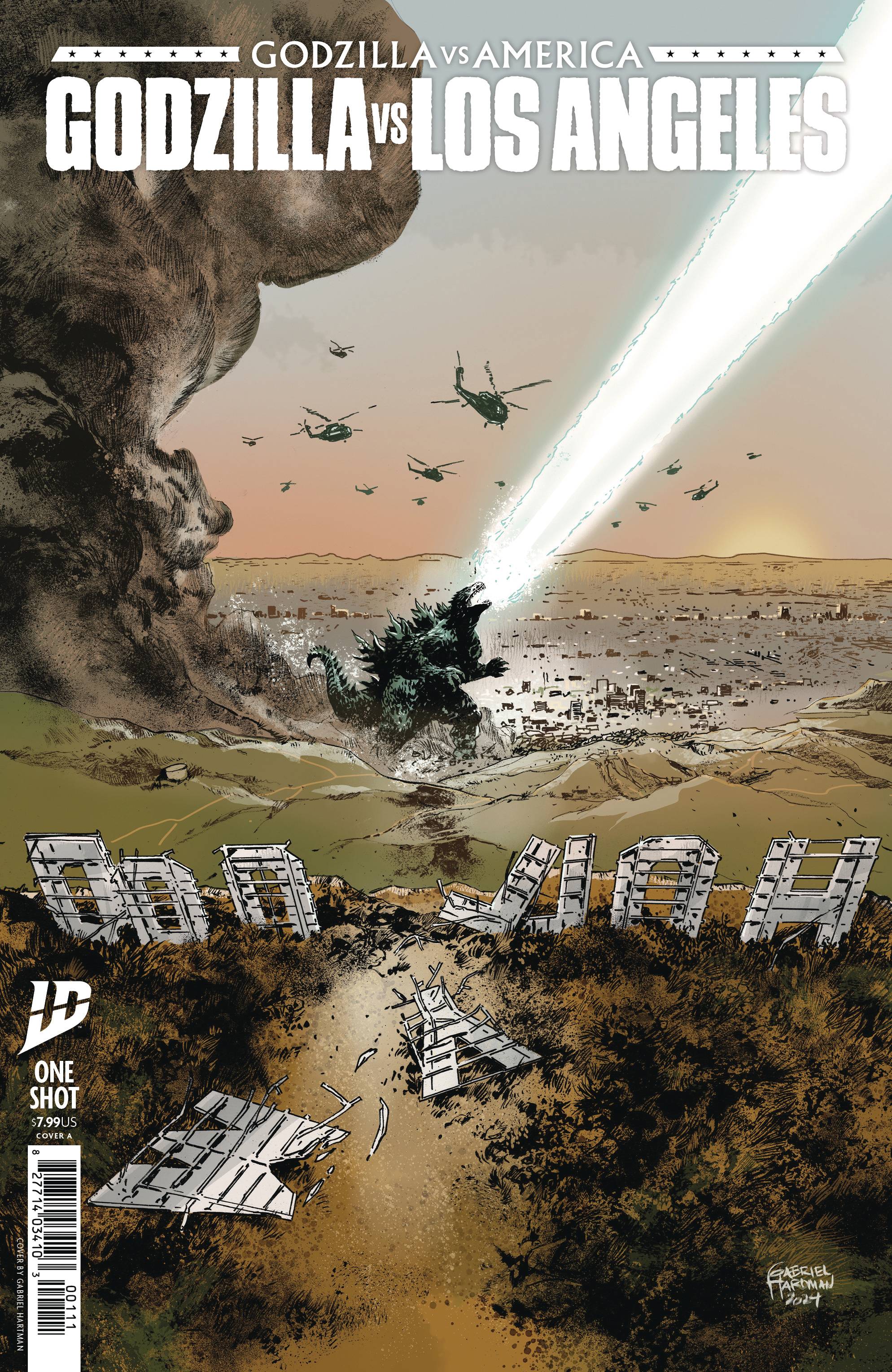 Godzilla Vs America Godzilla Vs Los Angeles #1 Cover A