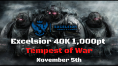 Warhammer 40K Tempest of War 1,000pt 3 Round Event