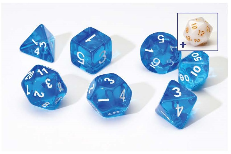 Sirius Dice Set - Blue Translucent