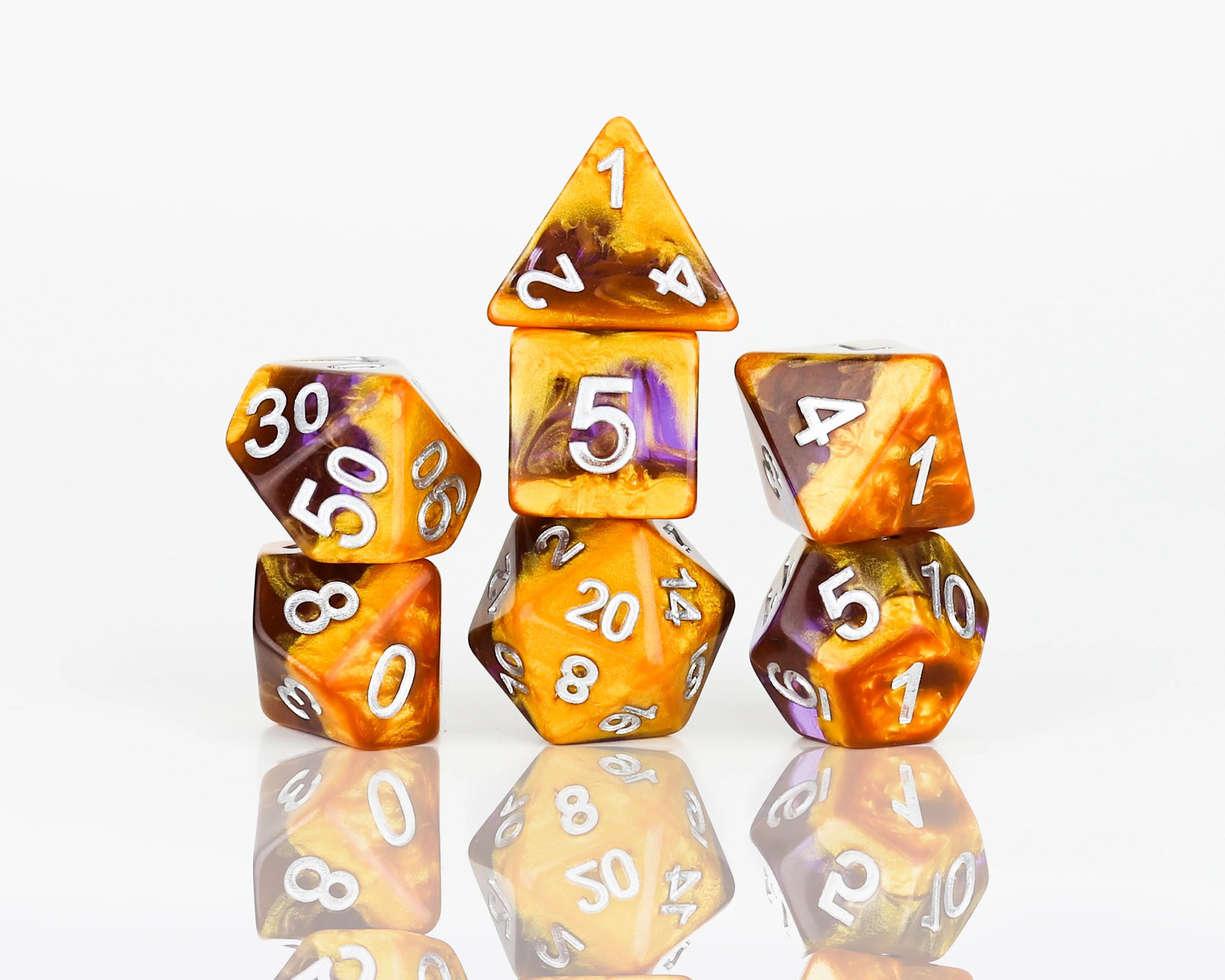 Sirius Dice Set - Amethyst Geode