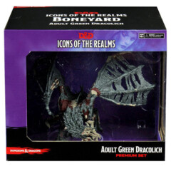 D&D Icons of the Realms Miniatures: Boneyard - Green Dracolich Premium Figure