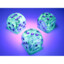 Chessex 16mm D6 Dice Set: Nebula Luminary - Spring with White (12)