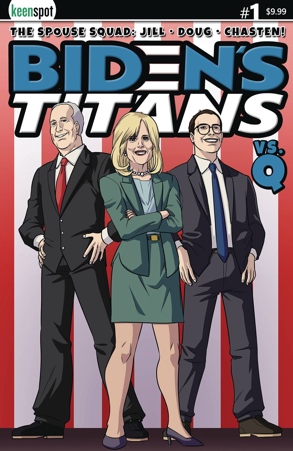 Bidens Titans Vs Q #1 Cover E Remulac Blank Sketch Flip Variant