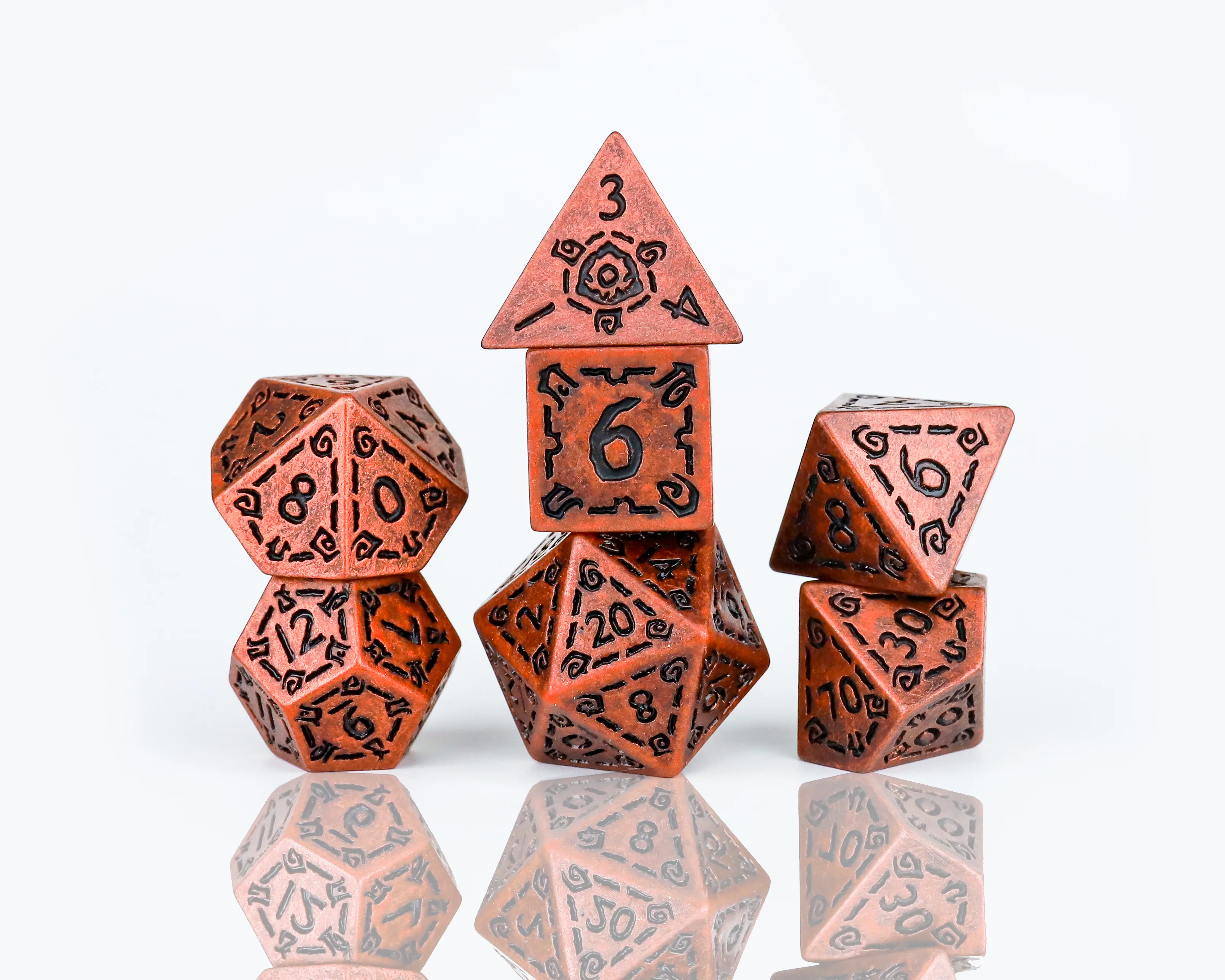 Sirius Dice Set - Illusory Metal - Copper