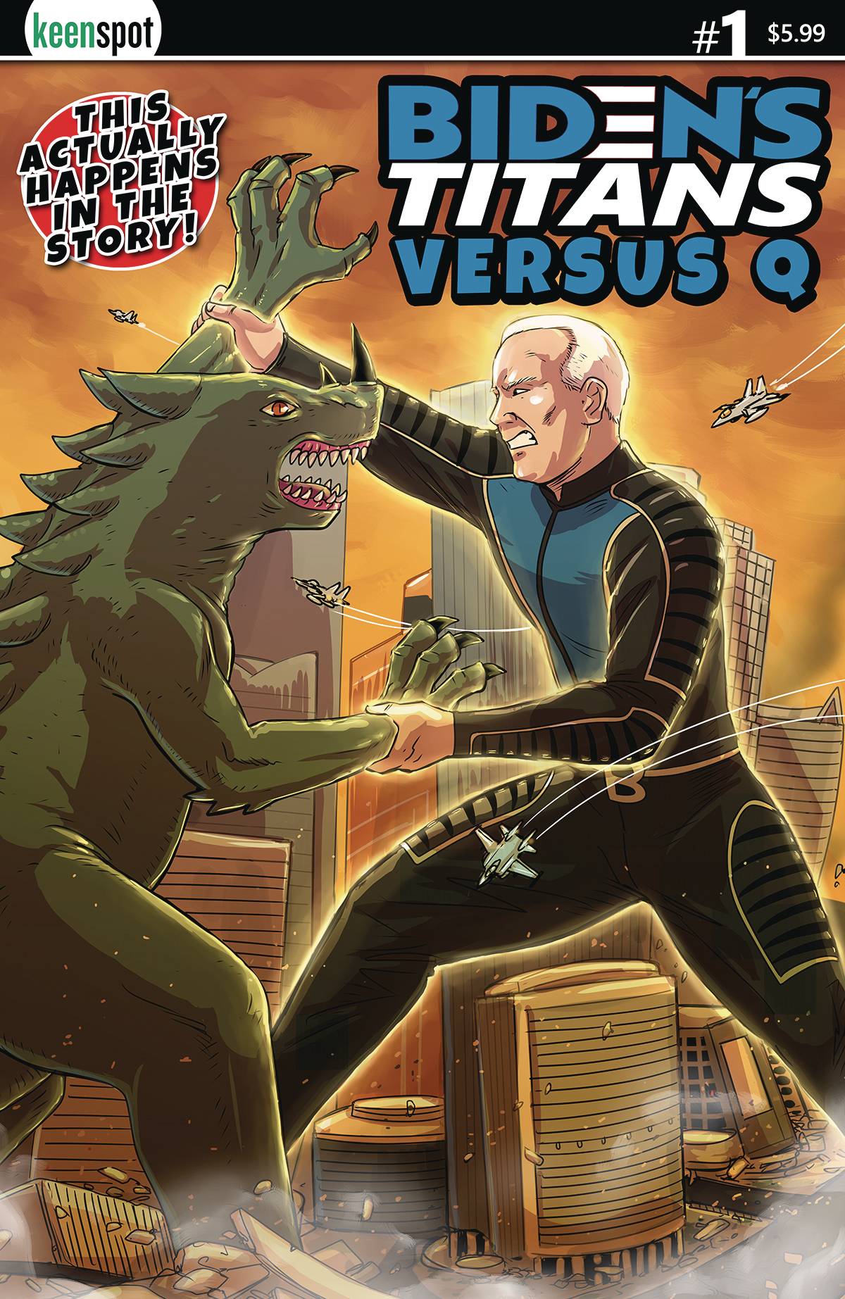 Bidens Titans Vs Q #1 Cover B Joseco Variant