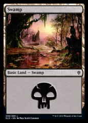 Swamp (258) - Foil (Throne of Eldraine)