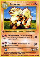 Arcanine - 23/102 - Uncommon - 1st Edition - (Foreign)