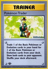Pokemon Trader - 77/102 - Rare - 1st Edition - (Foreign)