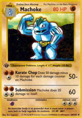 Machoke - 34/102 - Uncommon - 1st Edition - (Foreign)
