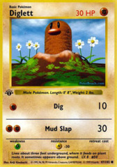 Diglett - 47/102 - Common - 1st Edition (Fr)