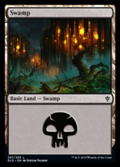 Swamp (261) - Foil (Throne of Eldraine)