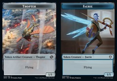 Faerie // Thopter (010) Double-sided Token (Commander Brothers' War)