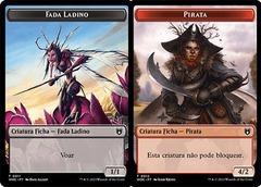 Faerie Rogue token (0011) // Pirate token (0012) (Commander Wilds of Eldraine)