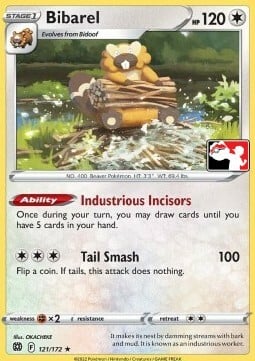 Bibarel - 121/172 - Holo Rare