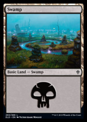 Swamp (260) - Foil (Throne of Eldraine)