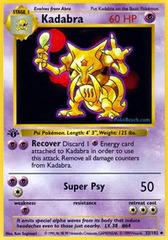 Kadabra - 32/102 - Uncommon - 1st Edition - (Foreign)