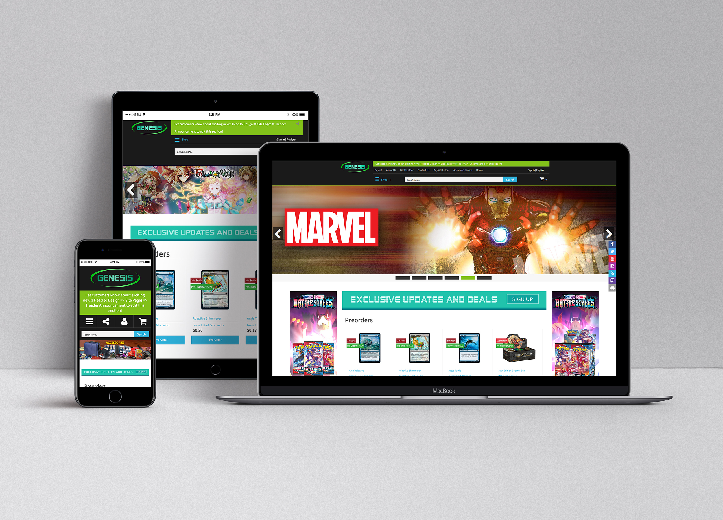 Local Game Store Signup Package with Genesis Theme