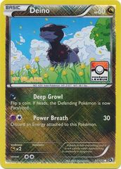 Deino - 97/113 - 1st Place Crosshatch Holo Pokemon League Yveltal/Chesnaught Season League Challenge Promo
