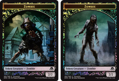 Zombie Token - Double Sided - Foil - Prerelease Promo