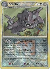 Steelix - 24 - Promotional - Crosshatch Holo Pokemon League Black Smash Season 2011