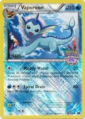 Vaporeon - 25/108 - Promotional - Crosshatch Holo North American State Championships Staff 2012