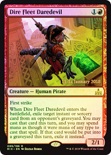 Dire Fleet Daredevil - Foil - Prerelease Promo
