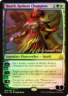 Huatli, Radiant Champion - Foil - Prerelease Promo