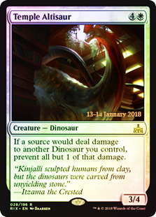 Temple Altisaur - Foil - Prerelease Promo