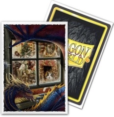 Dragon Shield 100ct Standard Sleeves - Classic Christmas Dragon Art