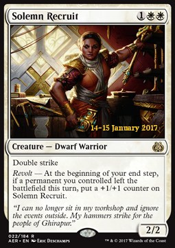 Solemn Recruit - Foil - Prerelease Promo
