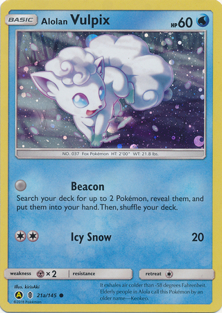 Alolan Vulpix  Alternate Art Promo