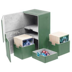 Ultimate Guard Twin Flip'n'Tray DECK CASE 200+ - Green