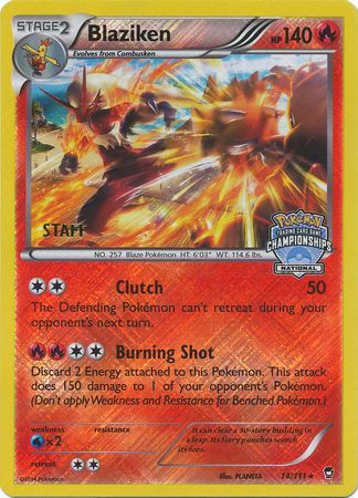 Blaziken - 14/111 - (Staff) National Championships Promo