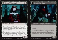 Heir of Falkenrath // Heir to the Night - Foil