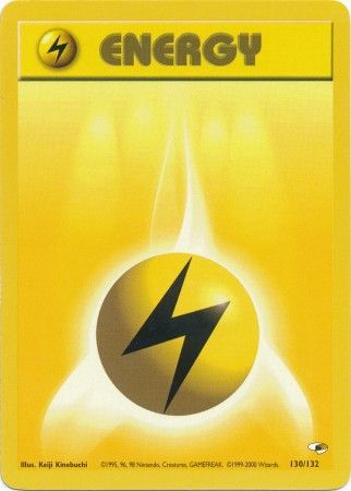Lightning Energy - 130/132 - Common - Unlimited Edition