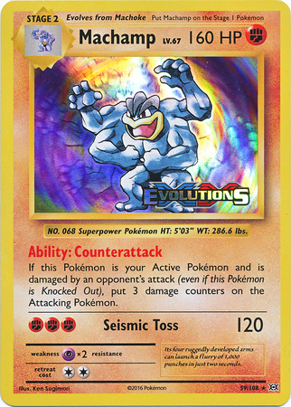 Machamp - 59/108 - XY Evolutions Prerelease Promo