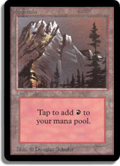 Mountain (B) [Red Sky Behind Tall Tree]